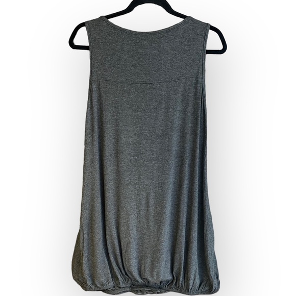 2for$35 Max Studio Grey Stretch Sleeveless Tunic Top Size Large - Picture 3 of 8